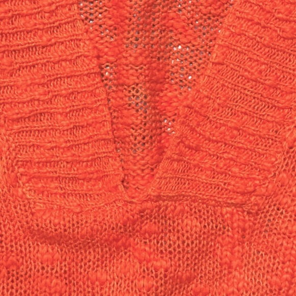 Roxy โฆ Orange Knit Unworn Hoodie Sweater (S) - Picture 4 of 6